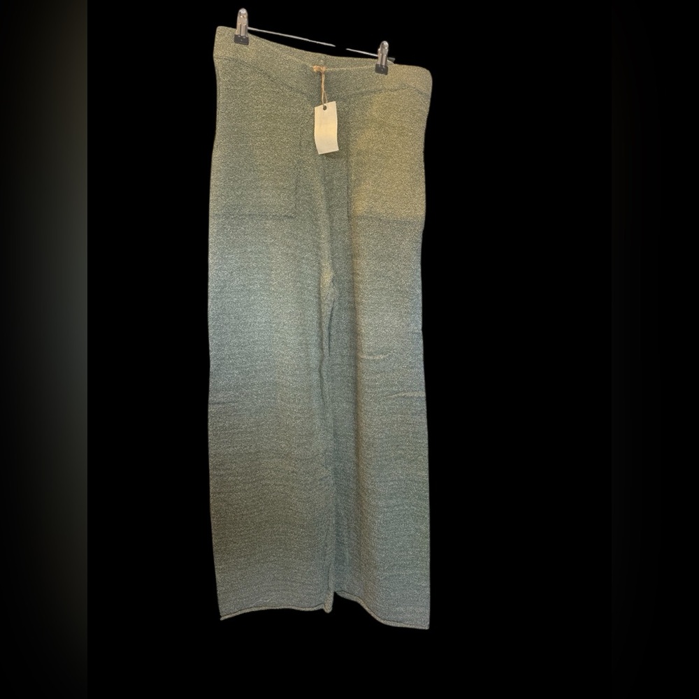 Easel stretchy knit Lounge Pants Sage Green - Picture 2 of 4